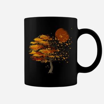 Nature Wildlife Full Moon Tree Flock Of Birds Outdoor Forest Coffee Mug | Crazezy AU