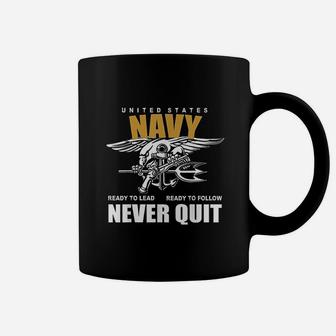 Navy Never Quit Proud Seals Team Coffee Mug | Crazezy DE