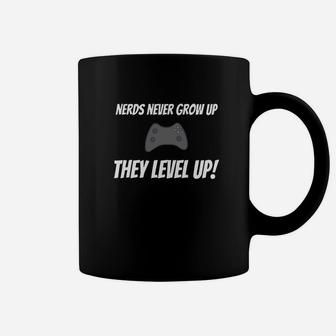 Nerds Never Grow Up They Level Up Gamer Geek Nerd Tshirt Coffee Mug - Thegiftio UK
