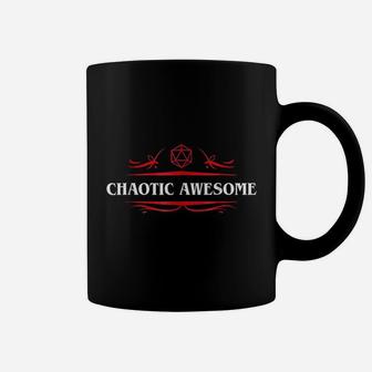 Nerdy Chaotic Awesome Alignment Polyhedral Dice Set Coffee Mug | Crazezy DE