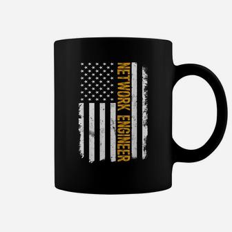 Network Engineer Job, American Flag Network Engineers Career Coffee Mug | Crazezy