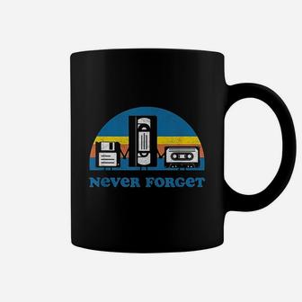 Never Forget Funny Floppy Disk Vhs Tape 90s 80s Coffee Mug - Thegiftio UK