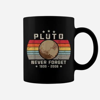 Never Forget Pluto Retro Style Funny Space, Science Coffee Mug | Crazezy