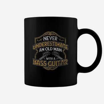 Never Underestimate An Old Man With A Bass Guitar Coffee Mug - Thegiftio UK