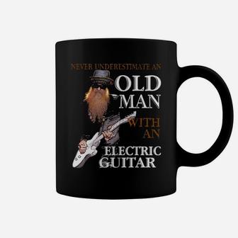 Never Underestimate An Old Man With An Electric Guitar Coffee Mug - Monsterry