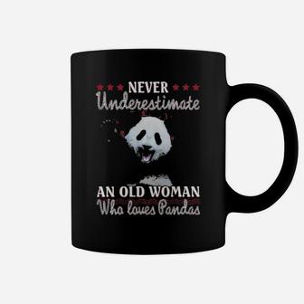 Never Underestimate An Old Woman Who Loves Pandas Coffee Mug - Monsterry AU
