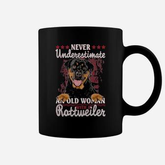 Never Underestimate An Old Woman With A Rottweiler Coffee Mug - Monsterry AU