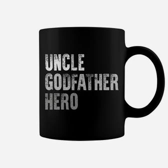 New Uncle Godfather Hero Christmas Birthday Gift Brother Men Coffee Mug | Crazezy
