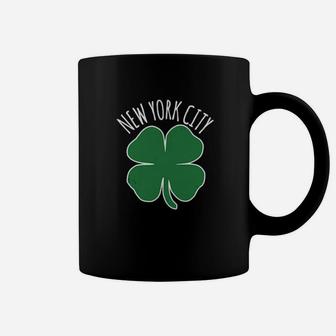 New York Shamrock St Patricks Day Saint Paddys Irish Coffee Mug - Monsterry