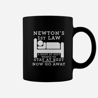 Newtons Law A Body At Rest Coffee Mug | Crazezy UK