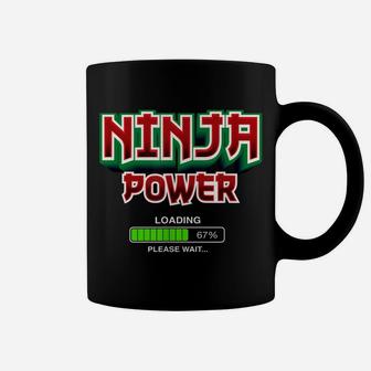 Ninja Power Loading Please Wait Funny Superpower Graphic Coffee Mug | Crazezy
