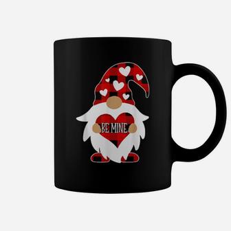 Nn Heart Gnome Plaid Costume Valentines Day Couple Coffee Mug - Monsterry