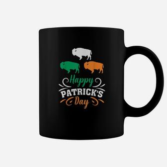 Nn Lucky Buffalo Patricks Day Shamrock Irish Costume Coffee Mug - Monsterry