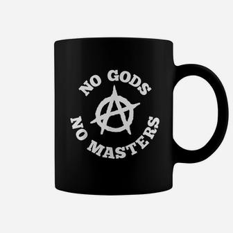 No Gods No Masters Anarchy Symbol Coffee Mug | Crazezy CA