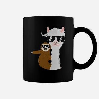 No Prob-Llama Funny Sloth Llama Squad Gift Christmas Coffee Mug | Crazezy