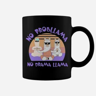 No Prollama No Drama Llama Coffee Mug - Monsterry