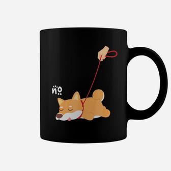 Nope Lazy Shiba Inu Dog Lover Xmas Gift Coffee Mug - Monsterry AU