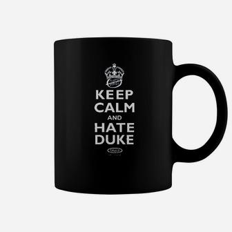 North Carolina Basketball Fans Keep Calm And Hate Duke Carolina Blue Coffee Mug - Thegiftio UK