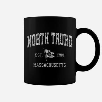 North Truro Ma Vintage Nautical Boat Anchor Flag Sports Coffee Mug | Crazezy