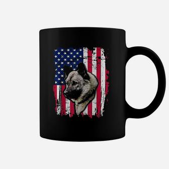 Norwegian Elkhound Us Flag 4th Of July Coffee Mug - Thegiftio UK