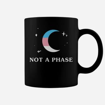 Not A Phase Transgender Lgbtq Trans Pride Flag Moon Coffee Mug | Crazezy