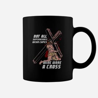 Not All Superheroes Wear Capes Jesus Superhero Coffee Mug | Crazezy