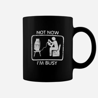 Not Now Im Busy Retro Video Game Fandom Culture Coffee Mug | Crazezy CA