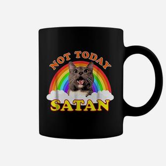 Not Today Rainbow Cat Coffee Mug - Thegiftio UK