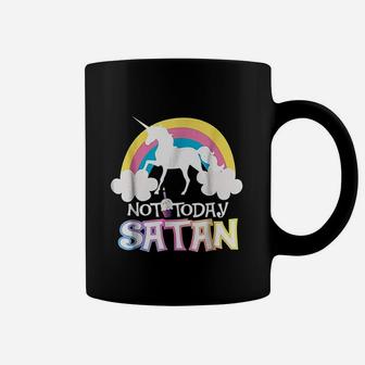 Not Today Rainbow Unicorns Birthday Girl Coffee Mug | Crazezy AU