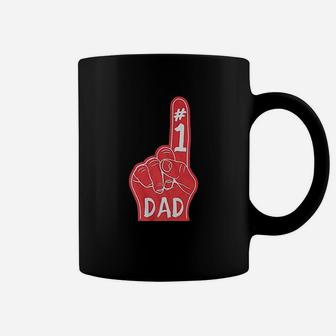 Number 1 Dad Hand Coffee Mug - Thegiftio UK