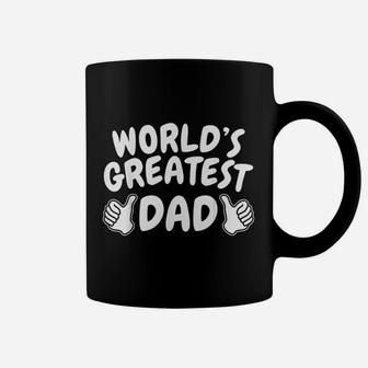 Number 1 Dad Worlds Greatest Dad Coffee Mug - Thegiftio UK