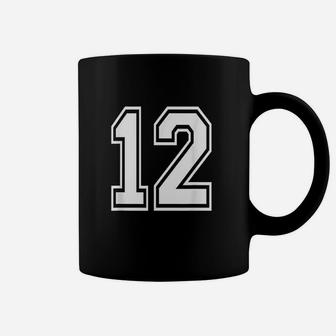 Number 12 Birthday Varsity Sports Coffee Mug | Crazezy UK