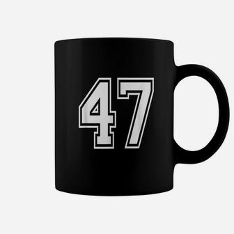 Number 47 Birthday Varsity Sports Team Jersey Coffee Mug | Crazezy CA