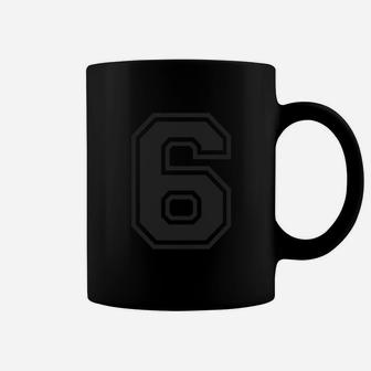 Number 6 Six College Style Counting Gift Coffee Mug - Thegiftio UK