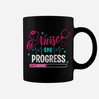 Nurse In Progress Nursing School Student Future Nurse Life Raglan Baseball Tee Coffee Mug | Crazezy