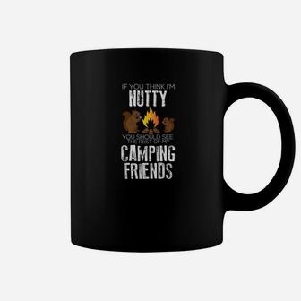 Nutty Camping Friends Funny Campfire Squirrels Camp Coffee Mug - Thegiftio UK