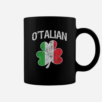 O'alian Italian Shamrock Flag Italy Pride Irish Coffee Mug - Thegiftio UK