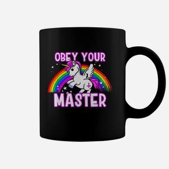 Obey Your Master Unicorn Coffee Mug | Crazezy DE