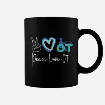 Occupational Therapist Peace Love Coffee Mug | Crazezy CA