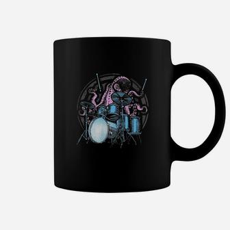 Octopus Drummer Drum Kit Gift Coffee Mug | Crazezy DE