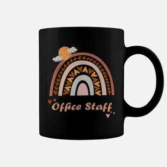 Office Staff Cute Boho Rainbow Teacher Student Funny Coffee Mug | Crazezy