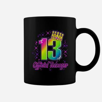 Official Teenager In Rainbow Colors 13Th Birthday Coffee Mug | Crazezy AU