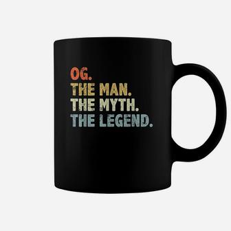 Og The Man Myth Legend Fathers Day Gift For Papa Grandpa Coffee Mug | Crazezy UK