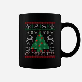 Oh Chemist Tree Merry Christmas Ugly Sweater Chemistry Tee Sweatshirt Coffee Mug | Crazezy DE