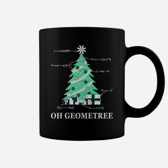 Oh Geometree Christmas Tree Funny Xmas Gift For Math Teacher Coffee Mug | Crazezy