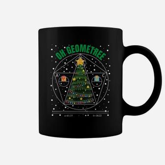 Oh Geometree Funny Geometry Math Science Teacher Christmas Coffee Mug | Crazezy CA
