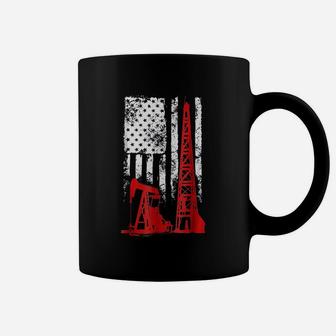 Oilfield Us Flag Coffee Mug | Crazezy