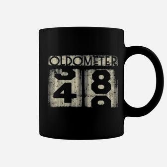 Oldometer 49 Years 49Th Birthday Distressed Cool Coffee Mug - Monsterry AU