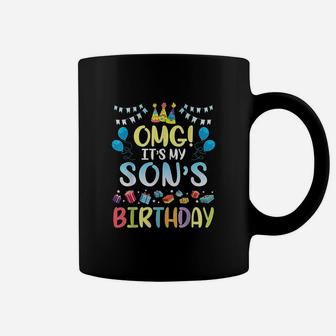 Omg Its My Sons Birthday Happy To Me You Daddy Mommy Coffee Mug | Crazezy AU