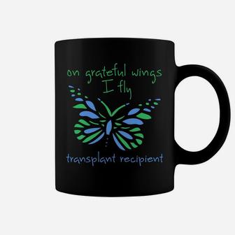 On Grateful Wings I Fly Butterfly - Transplant Recipient Coffee Mug | Crazezy AU